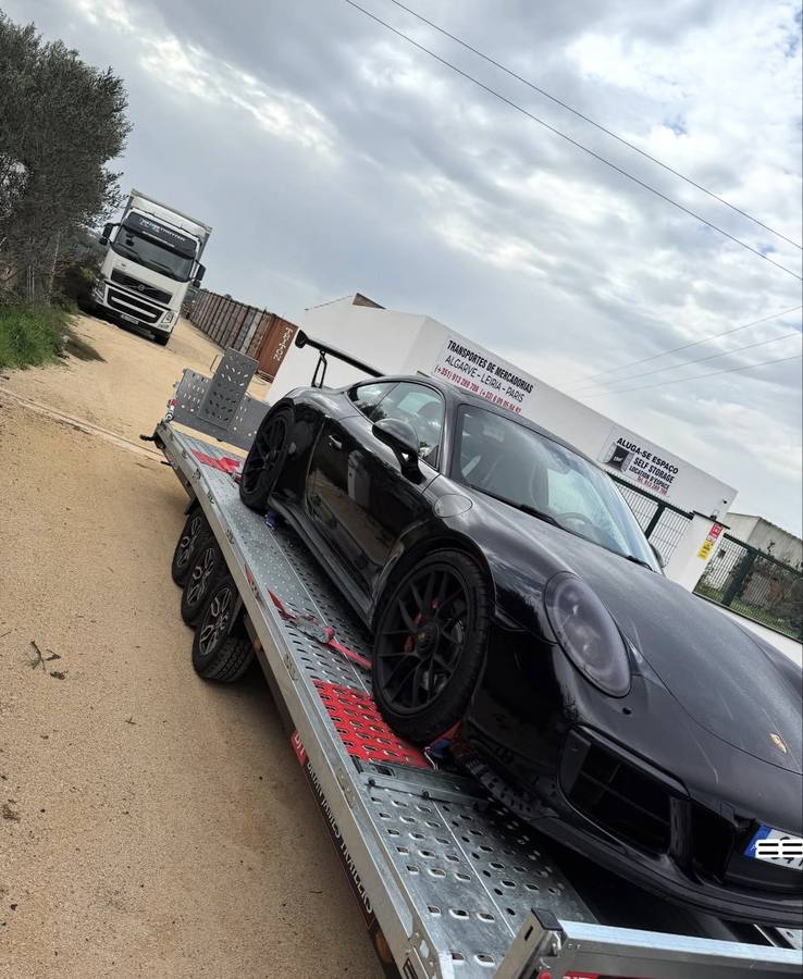 Porsche 911 sur plateau